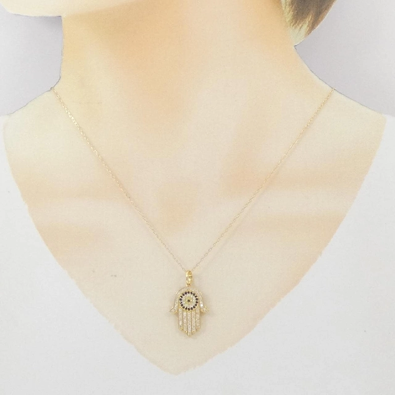 K18YG Sapphire Necklace 0.16CT - Hàng hiệu Authentic 859469