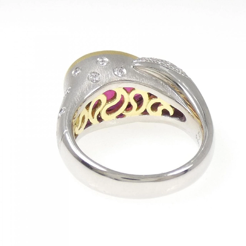 Nhẫn Tourmaline Rubelite K18YG/PT900 5.41CT - Hàng hiệu Chính hãng 854968