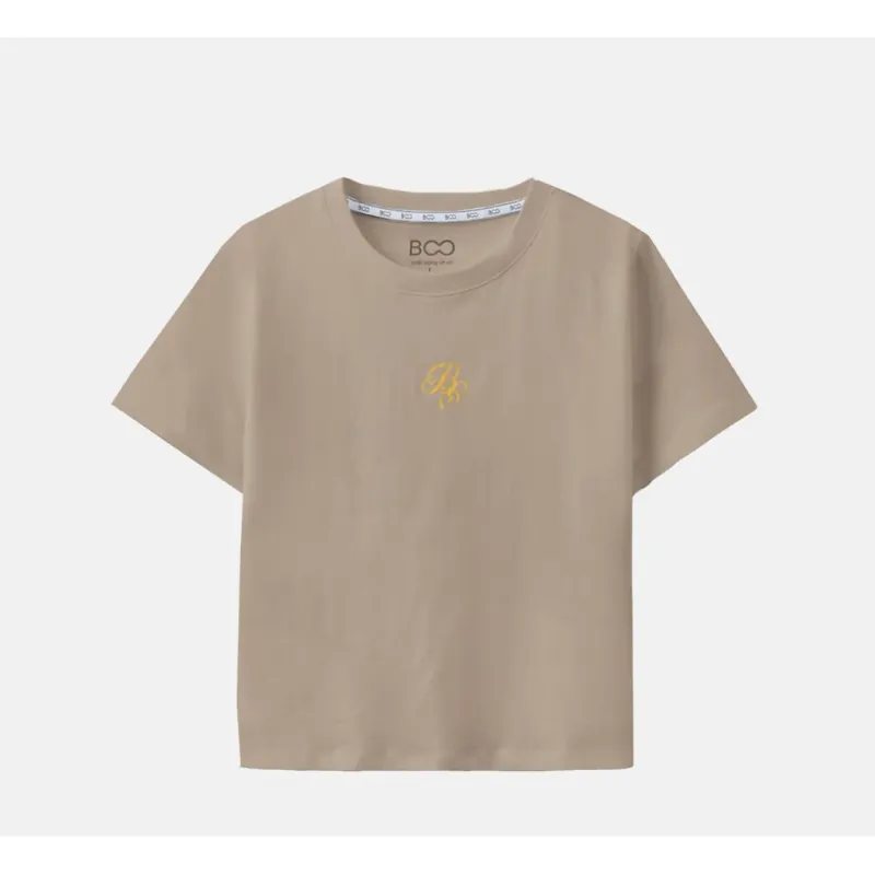 Áo thun Boo form Babytee ngắn, thêu logo 755900