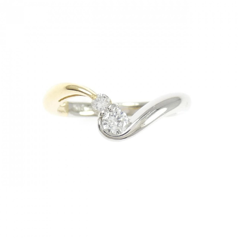 Nhẫn kim cương K18YG/PT900 0.16CT - Hàng hiệu Chính hãng 854566