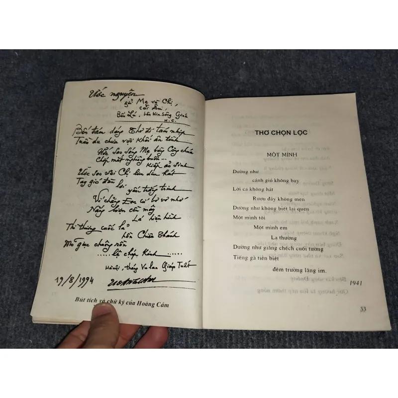 HOÀNG CẦM THƠ VĂN VÀ CUỘC ĐỜI 957894