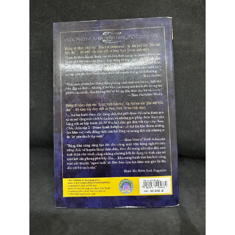 [Phiên Chợ Sách Cũ] Hậu Duệ Thần Đèn, Tập 3, Hổ Mang Chúa Kathmandu - P.B. Kerr 2204, 2010 435816