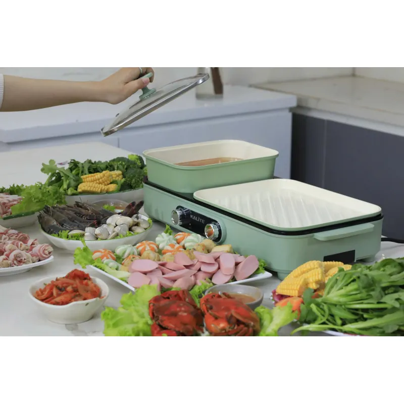 Bếp lẩu nướng 2in1 Kalite KLG333, điều chỉnh nhiệt riêng, công suất mạnh mẽ 1800W 792309
