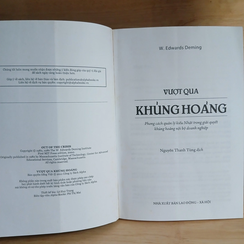 Vượt Qua Khủng Hoảng - W. Edwards Deming 477818