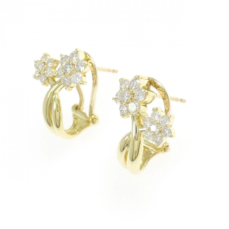 K18YG Bông tai hoa kim cương 0.72CT - Hàng hiệu Chính hãng 864216