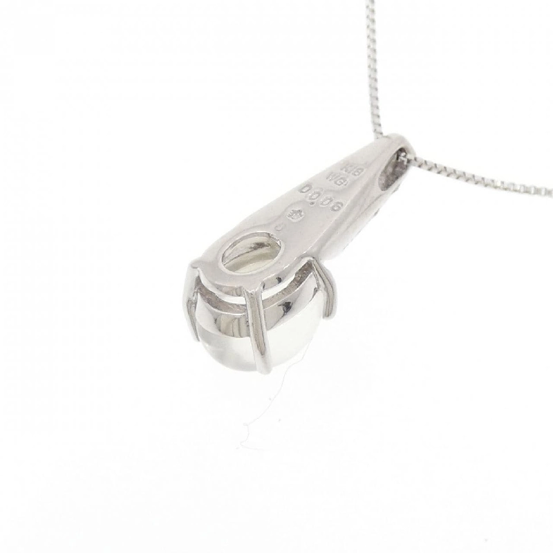 K18WG Dây chuyền đá mặt trăng - Hàng hiệu Authentic 858830