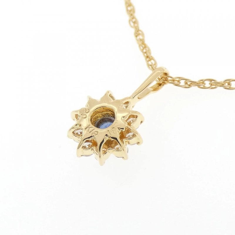 K18YG Sapphire Necklace 0.20CT - Hàng hiệu Authentic 858150
