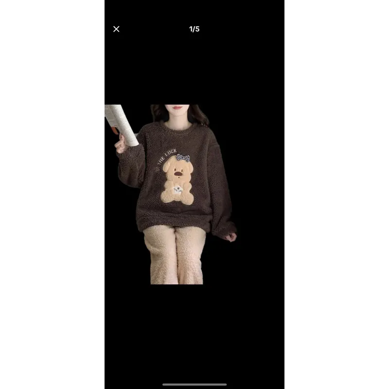 Áo nỉ lông mặt thú bỗng chốc  731420