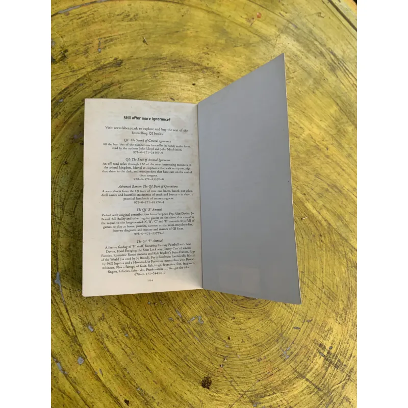 THE BOOK OF GENERAL IGNORANCE- JOHN LLOYD & JOHN MITCHINSON 763252