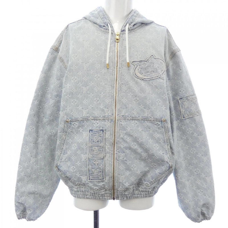 Áo khoác denim LOUIS VUITTON NBA Zip Through Hoodie HLA01WUZD - Hàng hiệu Chính hãng 891898