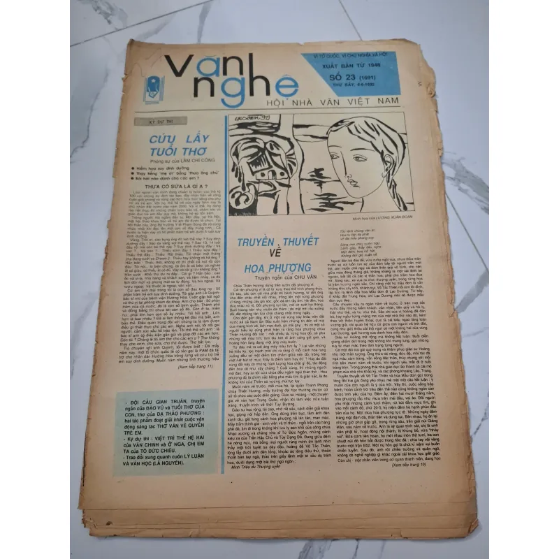 Báo Văn nghệ Số 23 (6-6-1992) - Chu Văn - Truyện ngắn 960391