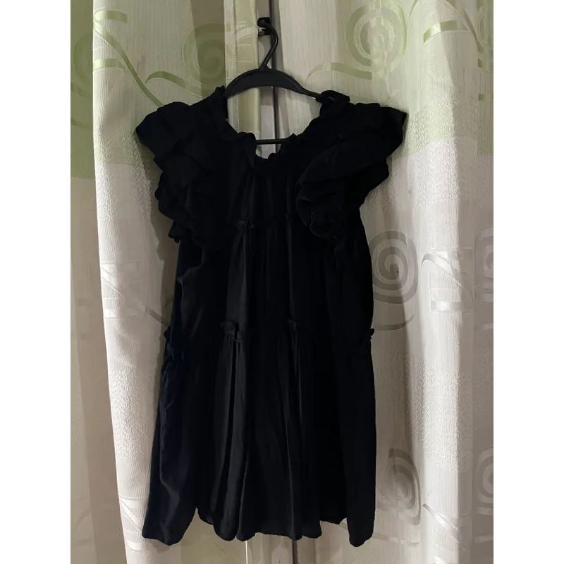 Áo baby doll màu đen freesize  590873