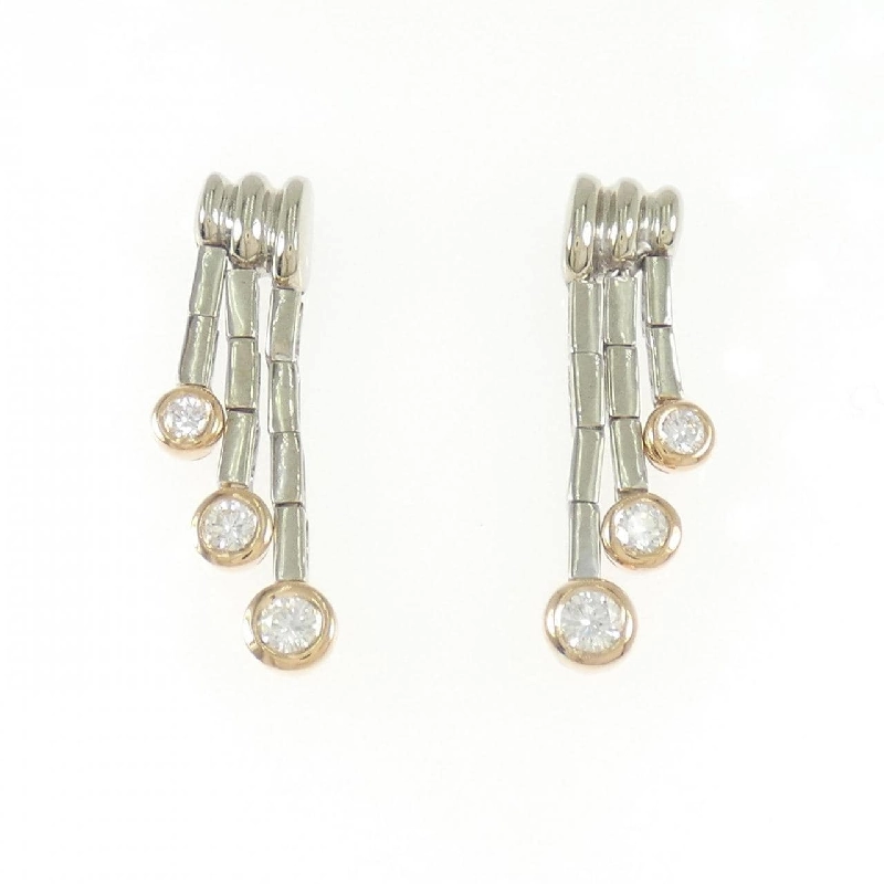 K18WG/K18PG Bông tai kim cương - Hàng hiệu Authentic 868770