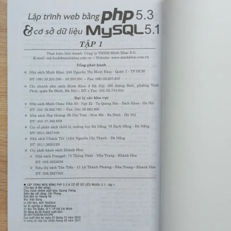 [Lập Trình] Bộ sách Lập trình WEB bằng PHP 5.3 & MySQL 5.1 (1 & 2) 1019999
