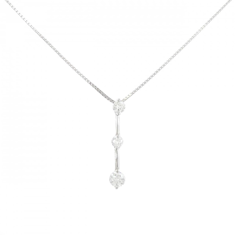 Dây chuyền kim cương ba viên PT900/PT850 0.50CT - Hàng hiệu Chính hãng 859616