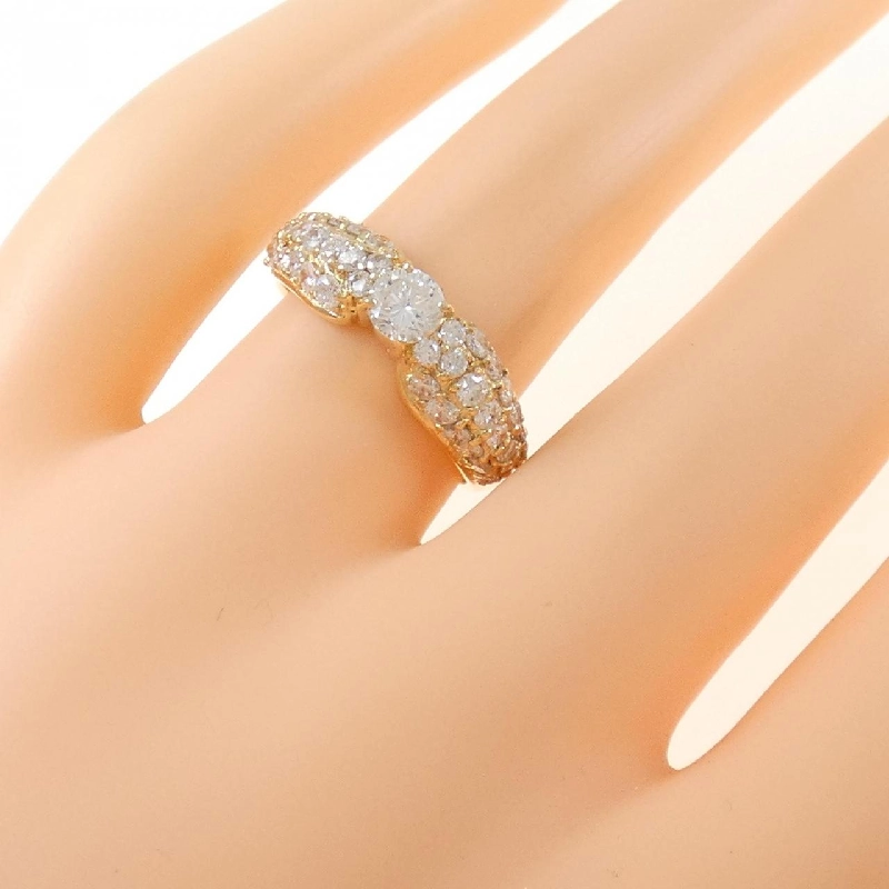 Nhẫn kim cương K18YG 0.33CT 672649