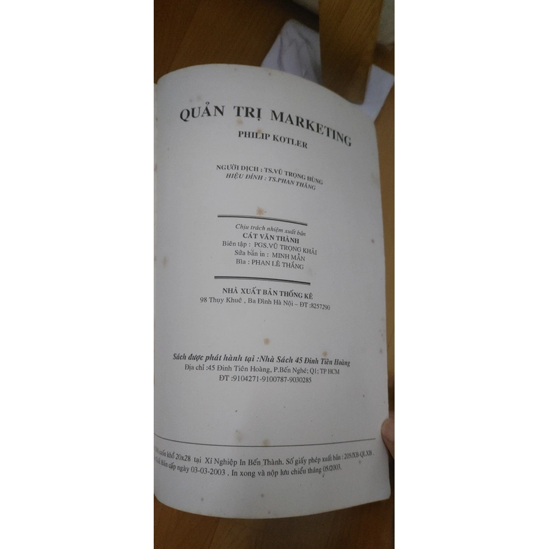 QUẢN TRỊ MARKETING  503622