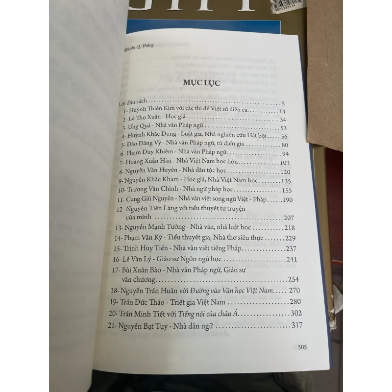 CÁC TÁC GIẢ NGƯỜI VIỆT VIẾT TIẾNG PHÁP - NGUYỄN Q. THẮNG  1021598