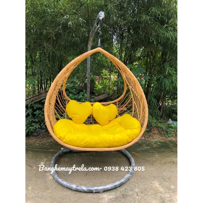 Ghế xích đu đôi mây nhựa 675056