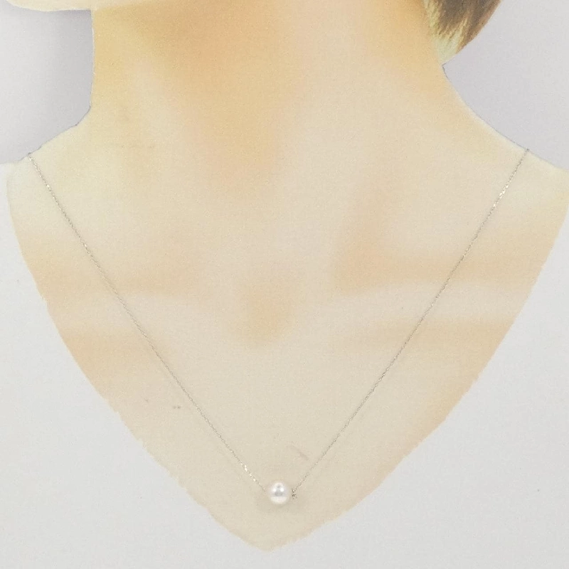 K18WG Chuỗi ngọc trai Akoya 7.8mm - Hàng hiệu Chính hãng 856834