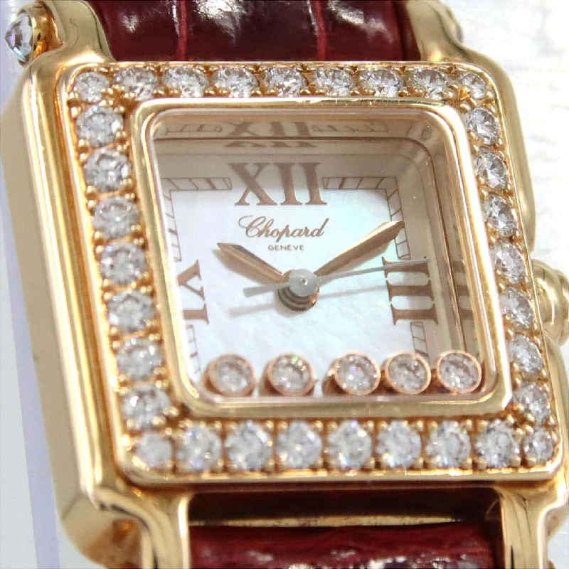 Chopard Happy Sport Square YG/D･5P 27/6850-20/11 YG Quartz - Hàng hiệu Chính hãng 872665