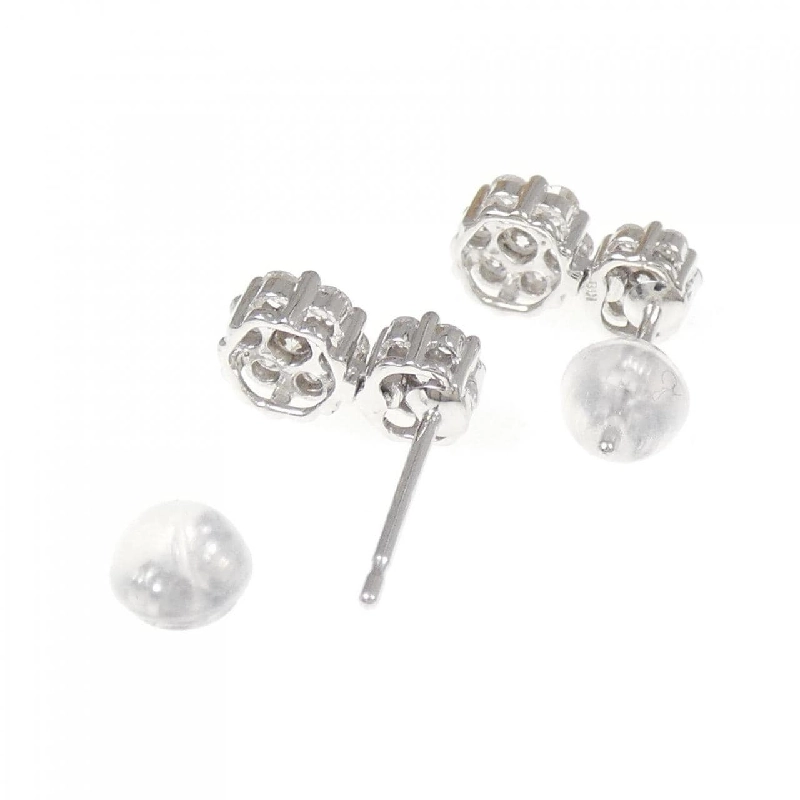 Bông tai kim cương hoa K18WG - Hàng hiệu chính hãng 863765