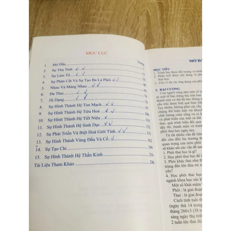 PHÔI THAI HỌC  1013029