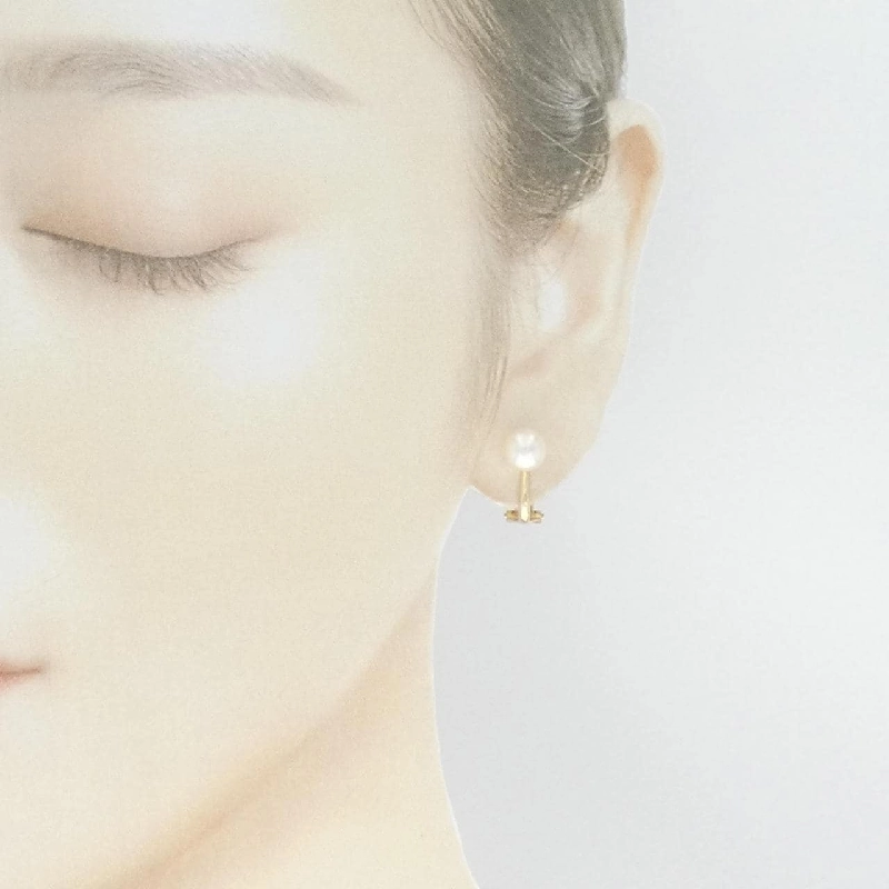 K18YG Bông tai ngọc trai Akoya 7mm - Hàng hiệu Authentic 874475