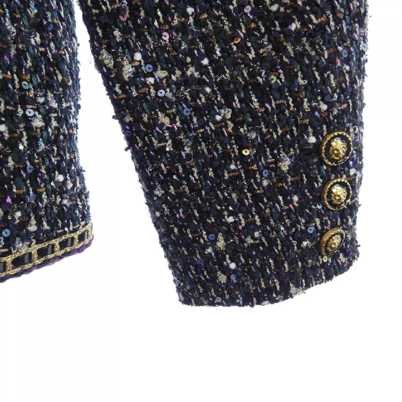 Jacket không cổ CHANEL METIERS D'ART LOOK14 P71092V62285 630364