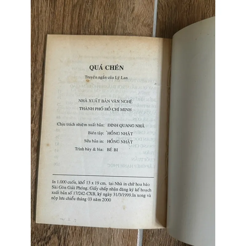 Quá Chén - Lý Lan 750220