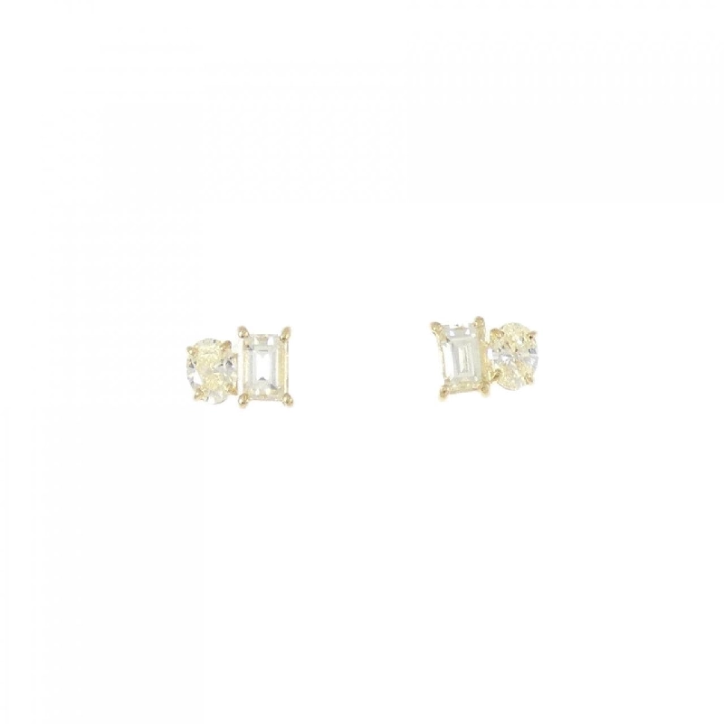 Bông tai kim cương K18YG 0.60CT - Hàng hiệu chính hãng 870644