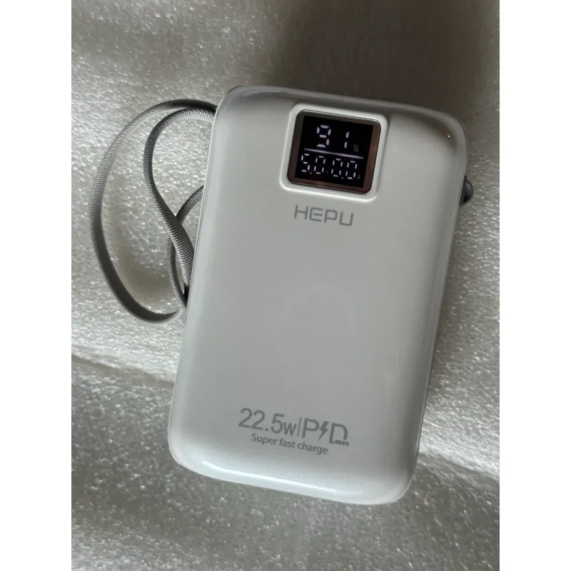 Pin dự phòng HEPU HP-A03 30000 mAh | Sạc siêu nhanh PD 22.5W | Cổng Type-C & Lightning 560659