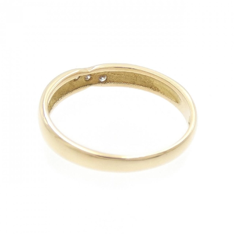 Nhẫn kim cương ba viên K18YG 670195