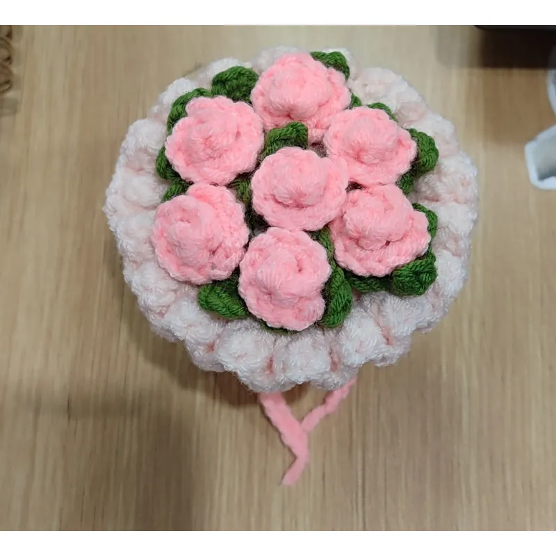 Móc khoá bó hoa len mini(màu hoa tùy ý) 933959