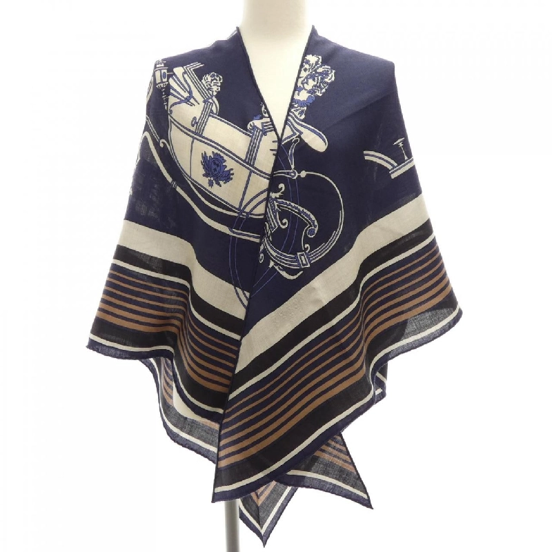 HERMES EX-LIBRIS H363791S Khăn choàng hình tam giác - Hàng hiệu Chính hãng 832992