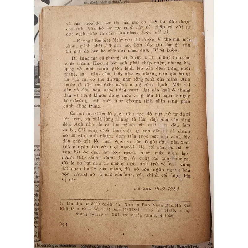 THỜI XA VẮNG (NXB Tác Phẩm Mới 1989) - nhà văn Lê Lựu 720114