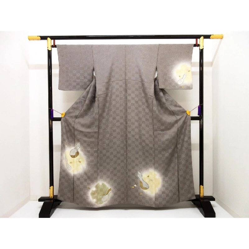 Áo khoác thăm viếng chế tác vàng Yūzen - Kích thước S 875142