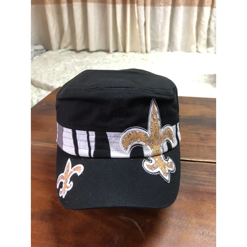 Nón kiểu chóp vuông đen hoạ tiêt thêu tay - xuất khẩu xịn - ship ngẫu nhiên. 520078