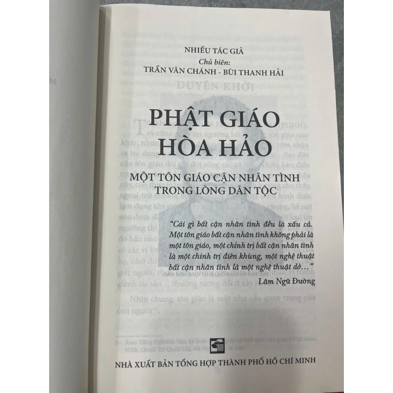 PHẬT GIÁO HÒA HẢO Một tôn giáo cận nhân tình trong lòng dân tộc 530309