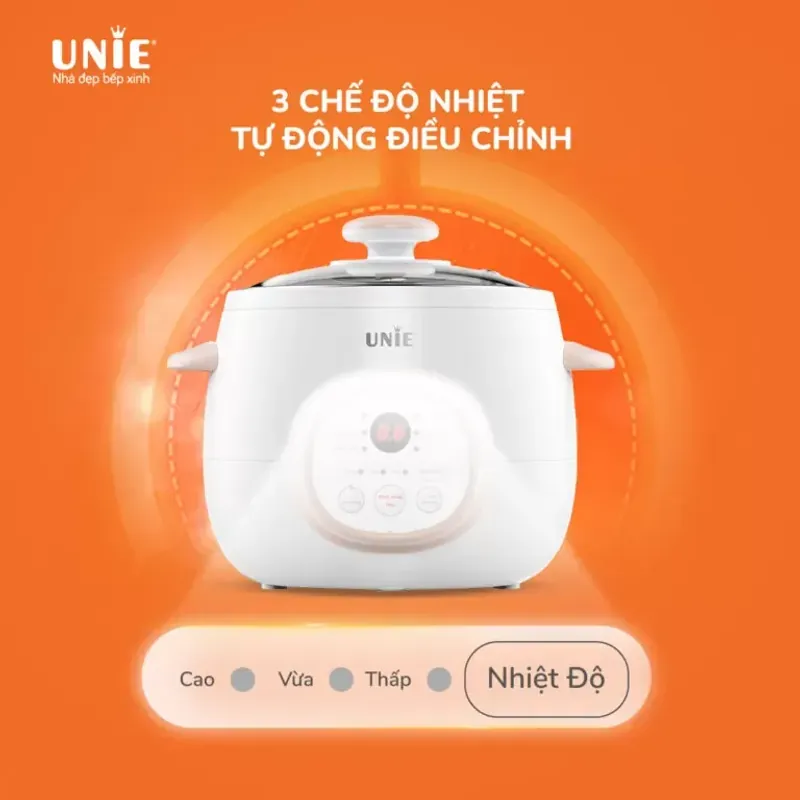 Nồi nấu chậm UNIE USC10W 1L màu trắng chính hnagx mới 100% 593114