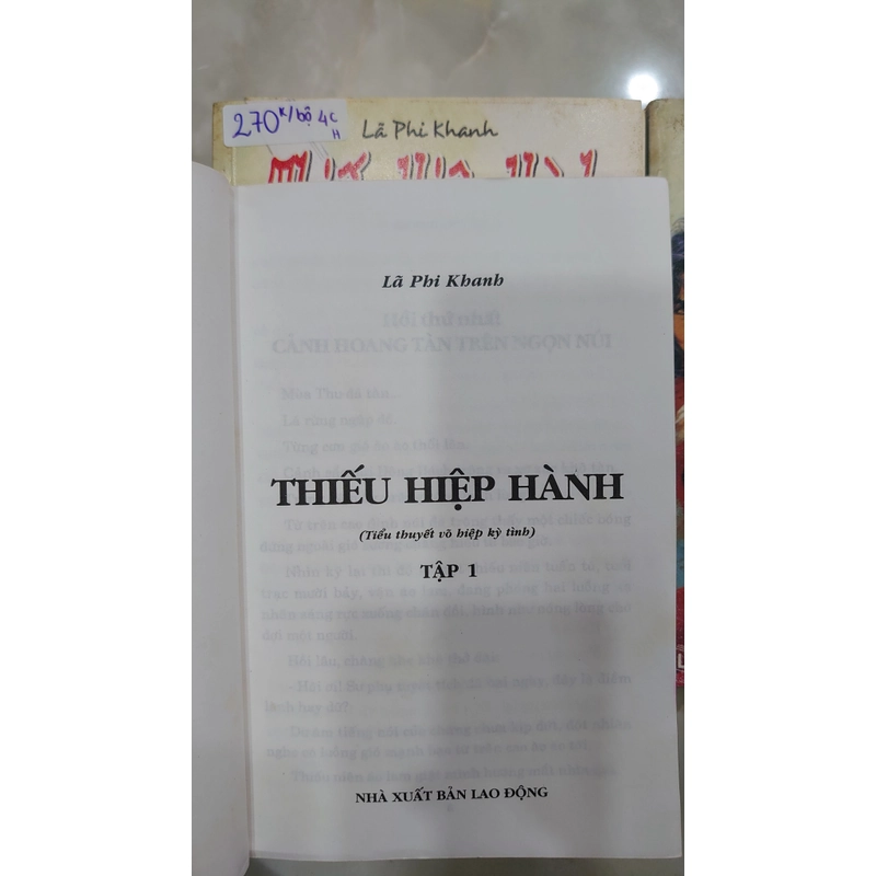 Thiếu Hiệp Hành - Tiểu Thuyết Võ Hiệp Kỳ Tình (Trọn Bộ 4 Cuốn)
- Lã Phi Khanh
 224458