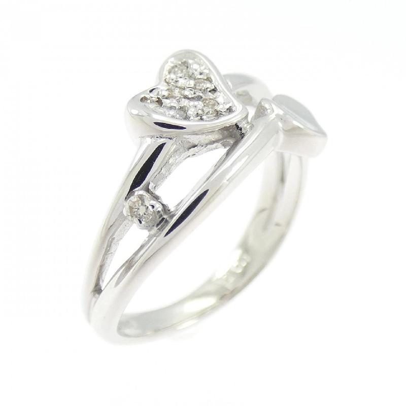 Nhẫn kim cương hình trái tim K18WG 0.04CT - Hàng hiệu Chính hãng 847507