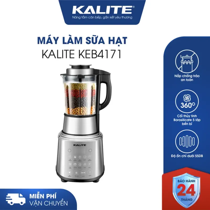 Máy làm sữa hạt KALITE KCB4741 cao cấp, sấy khô khử khuẩn 780555