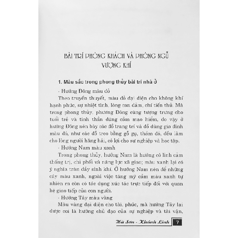 Yếu quyết chọn phòng khách và phòng ngủ Vượng Khí 19043