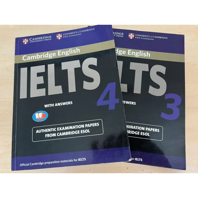 Set 2 quyển sách luyện thi IELTS Academic của Cambridge quyển 03,04 có đáp án 781066