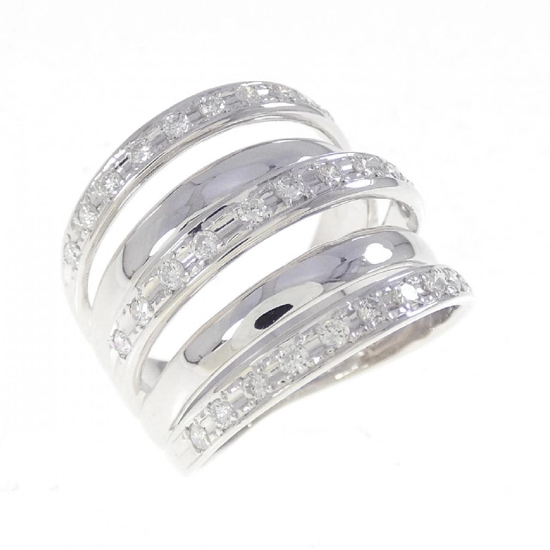 K18WG Nhẫn Kim Cương - Hàng hiệu Chính hãng 853045