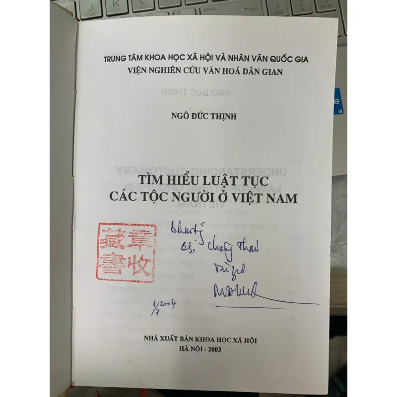 TÌM HIỂU LUẬT TỤC CÁC TỘC NGƯỜI Ở VIỆT NAM - NGÔ ĐỨC THỊNH 575794