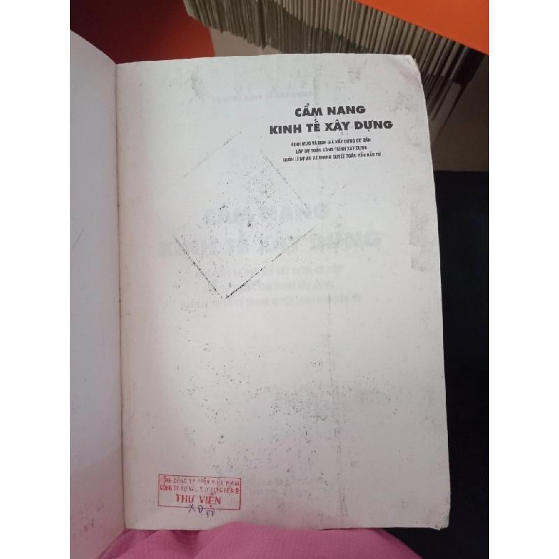 Cẩm nang kinh tế xây dựng - Tủ sách kinh tế xây dựng 553110