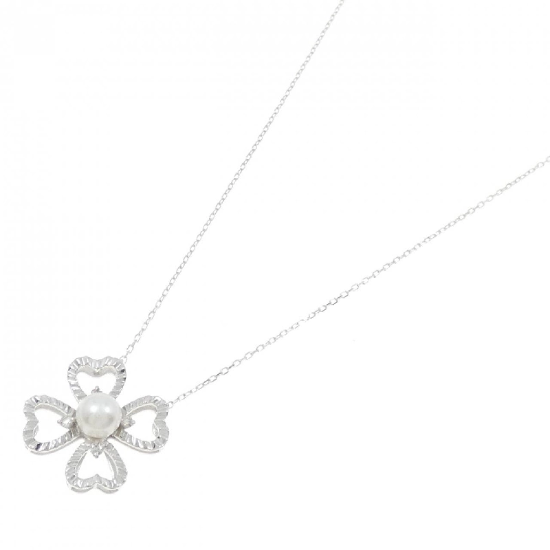 K18WG Ngọc trai Akoya Dây chuyền 6mm - Hàng hiệu Chính hãng 858111