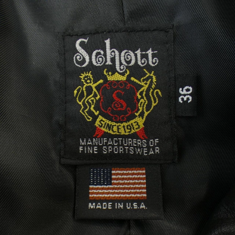 Áo khoác da SCHOTT - Hàng hiệu Authentic 897330